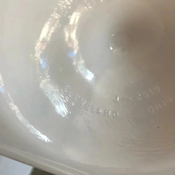 Vtg E.O. Brody Milk  Glass Compote - Picture 5 of 13